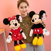 disney original plush toys mickey mouse and red minnie animal stuffed soft dolls birthday christmas gift for kids