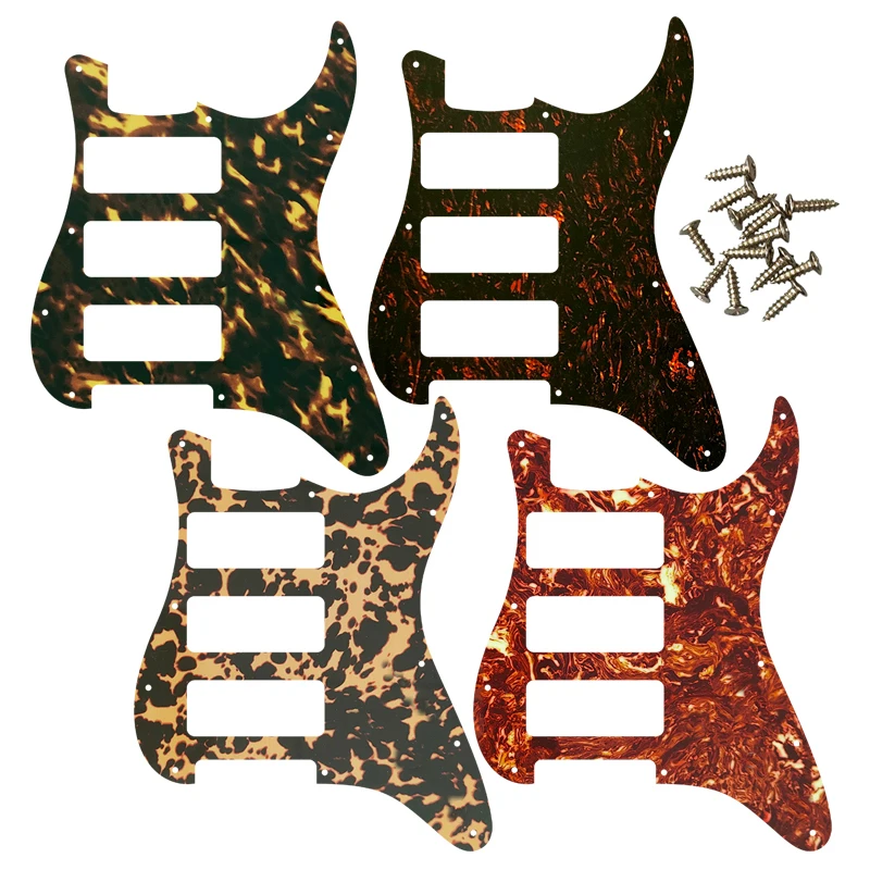 

Xin Yue Great Quality Parts 3P90 Strat Guitar PICKGUARD For US 11 Screw Holes Strat 3P90S Humbucker Flame Pattern No Switch Hole