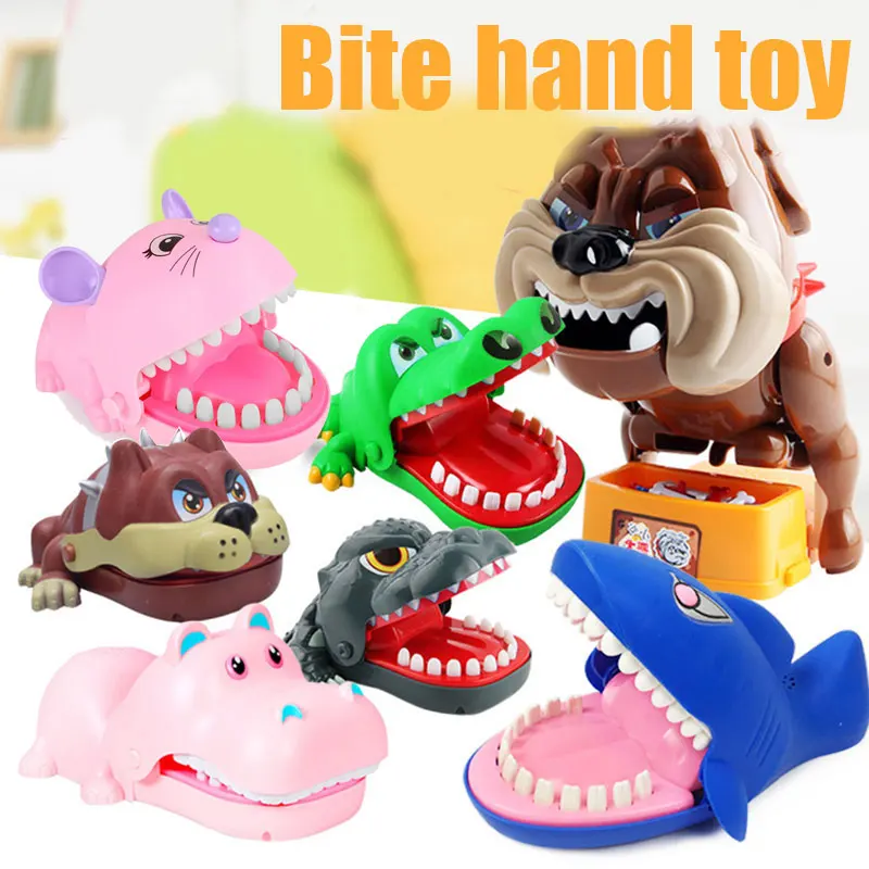 Mund Biss Finger Spielzeug Große Krokodile Ziehen Zähne Bar Spiele Spielzeug Kinder Lustige Spielzeug für Kinder Geschenk Großen Hai Hund NSV775