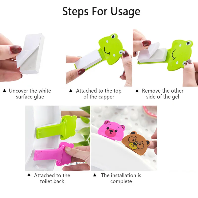 Милая мультяшная Крышка для унитаза подъемное устройство наклейка на крышку