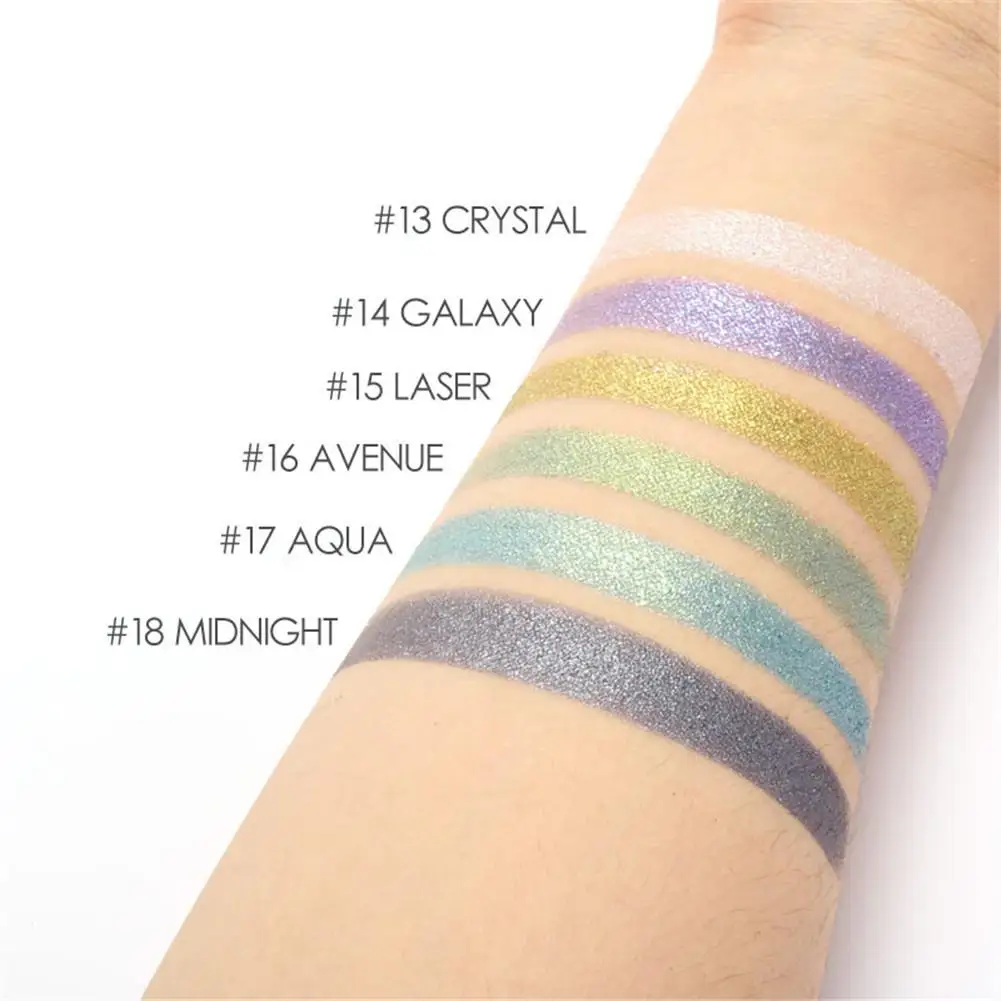 

18 Colors Liquid Pigment Eyeshadow Ocean Light Waterproof Glitter Shimmer Highlighter Brighten Makeup Liquid Eyeshadow