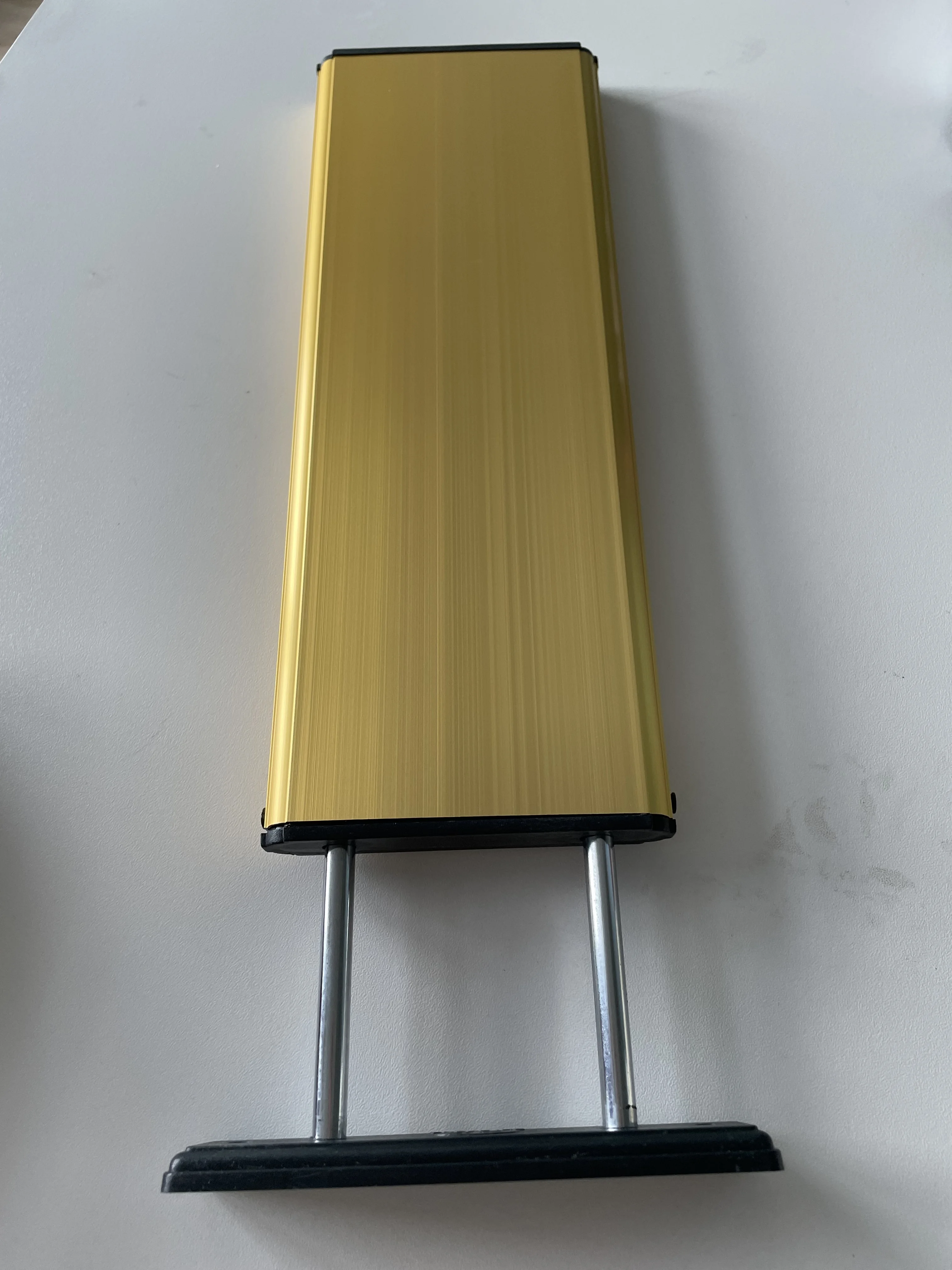 

Double Sided Gold Aluminum Alloy Flexible Door Sign