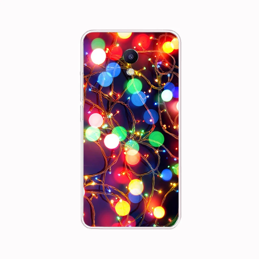 39SD Рождественские огни Мягкий Силиконовый ТПУ чехол для телефона Meizu M5 M5S M5C M6 M6S M6T