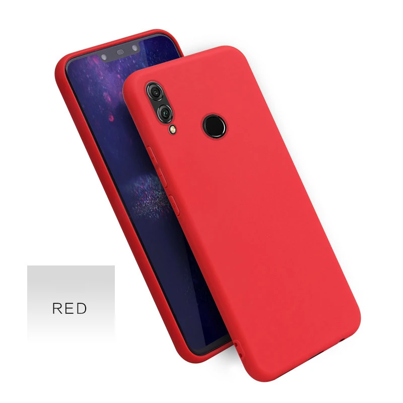 Чехол конфетного цвета для huawei mate 30 20X5G P20 P30 Pro Lite Y6 Y7 Pro Y9 P Smart Z Honor 20 10i 8x 9x Pro 9 Lite чехол Coque - Цвет: Red