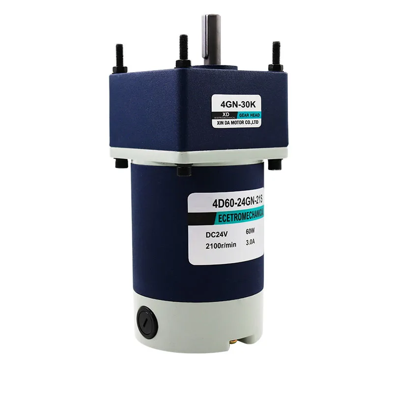Редукторный электродвигатель постоянного тока 12 В 24 60 Вт микромотор с высоким