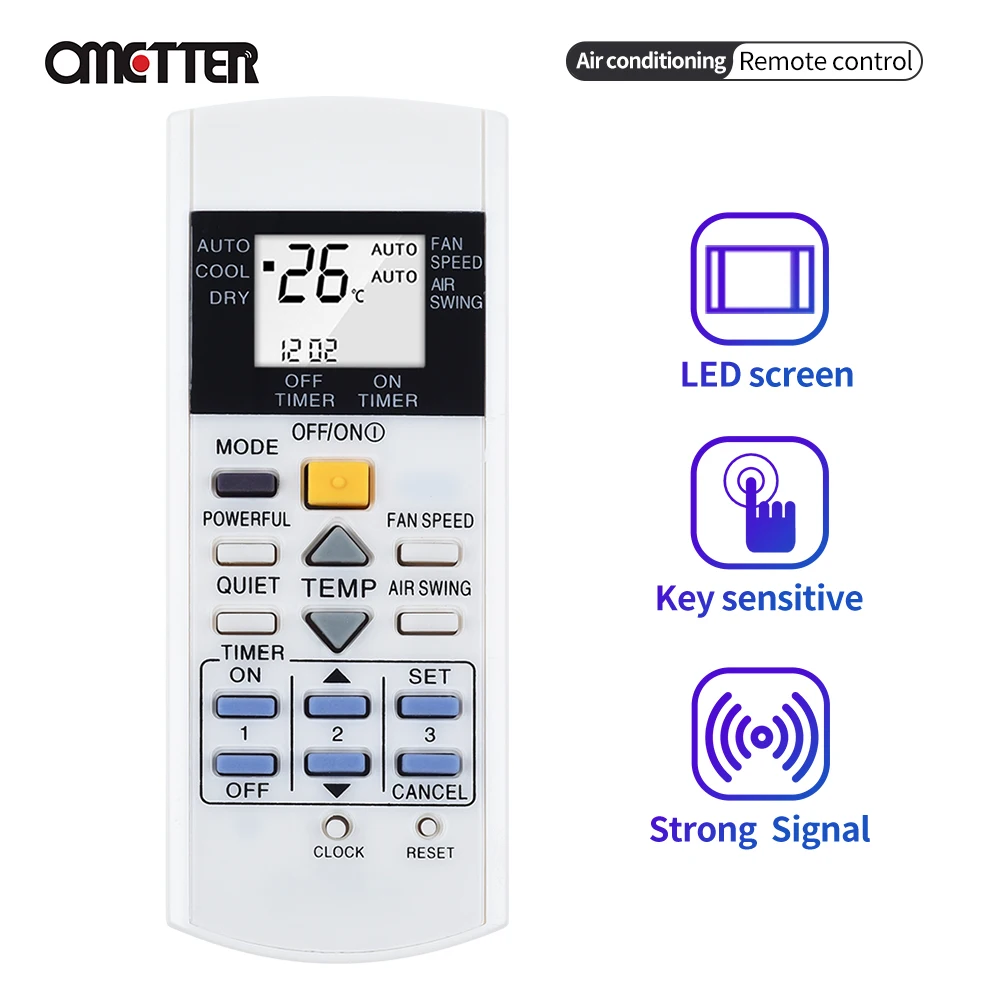 Для пульта дистанционного управления кондиционером Panasonic A75C2606 A75C3299 A75C2632 A75C2656 A75C2600 A75C2628 A75C2658.