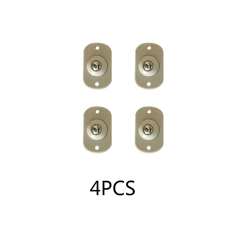 

4Pcs/set Paste Type Universal Pulley Adhesive Pulley Storage Box Pulley Can Self-adhesive Pulley Home No Noise No Scratches Box