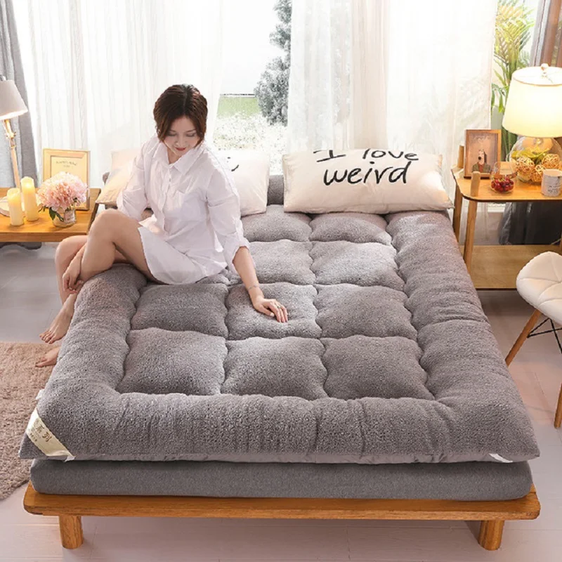 Матрас из овечьей шерсти зимняя теплая кровать роскошный коврик сохраняющий