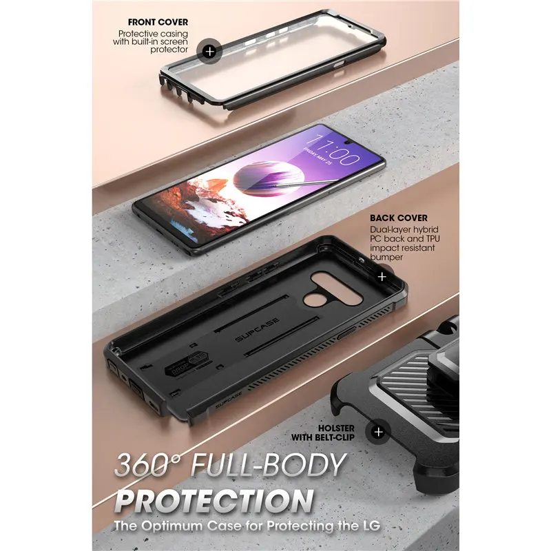 SUPCASE For LG Stylo 6 Case (2020 Release) Unicorn Beetle Pro Full-Body Rugged Holster Clip Cover with Built-in Screen Protector | Мобильные