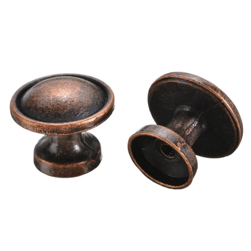 6 шт. Твердый Чехол под шлифованный Металл медная дверь Поворотная Кнопка Шкаф