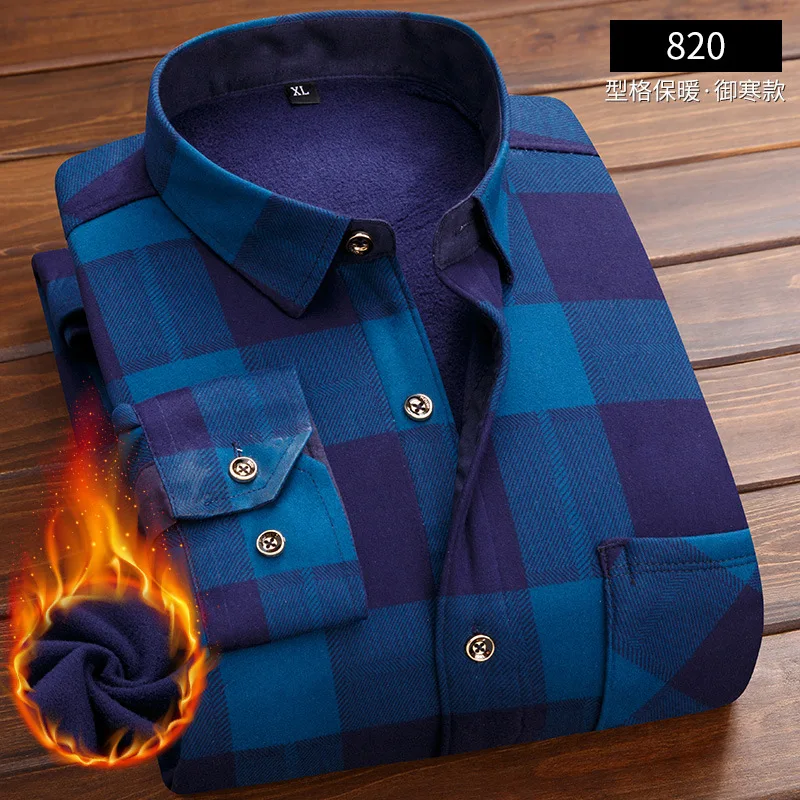 Мужская одежда приталенные полосатые рубашки с длинными рукавами толстая