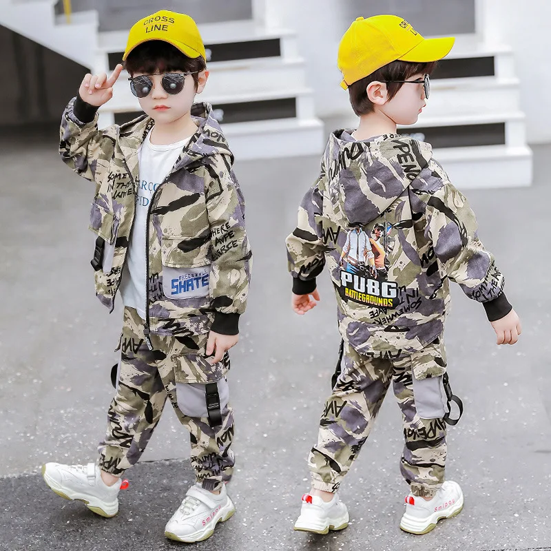 Детские комплекты одежды для мальчиков весна-осень 2020 г. новая модная