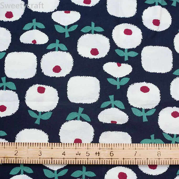 Ткань поплин с высокой плотностью печати 100% хлопчатобумажная ткань шитье своими