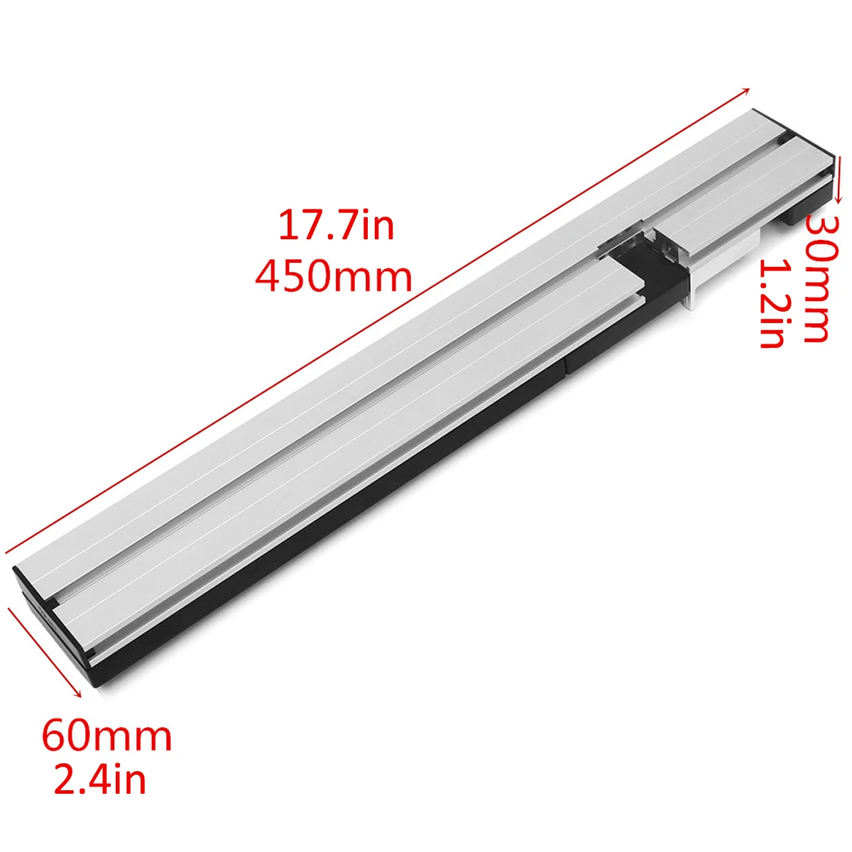 

Drillpro 450mm Aluminum Box Joint Jig Table Saw/Router Miter Gauge Sawing Assembly Ruler Kit For Miter Gauge Woodworking Tools