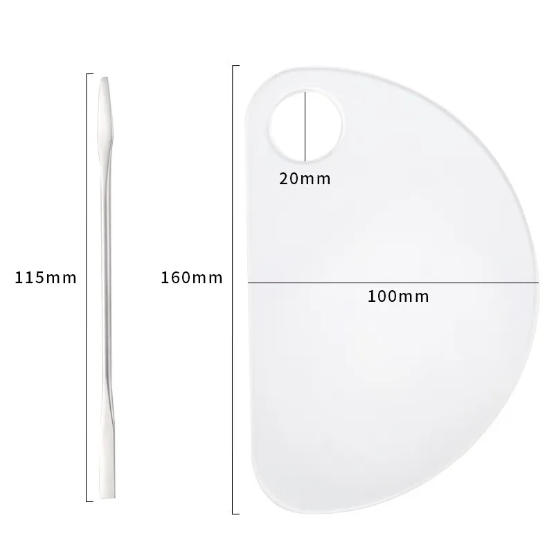 Новый палитра прозрачный акриловый лак для ногтей макияж гель основа макияжа