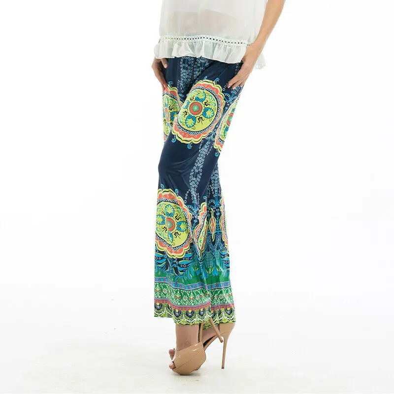Новые женские Мешковатые шаровары в стиле бохо длинные брюки хиппи широкие