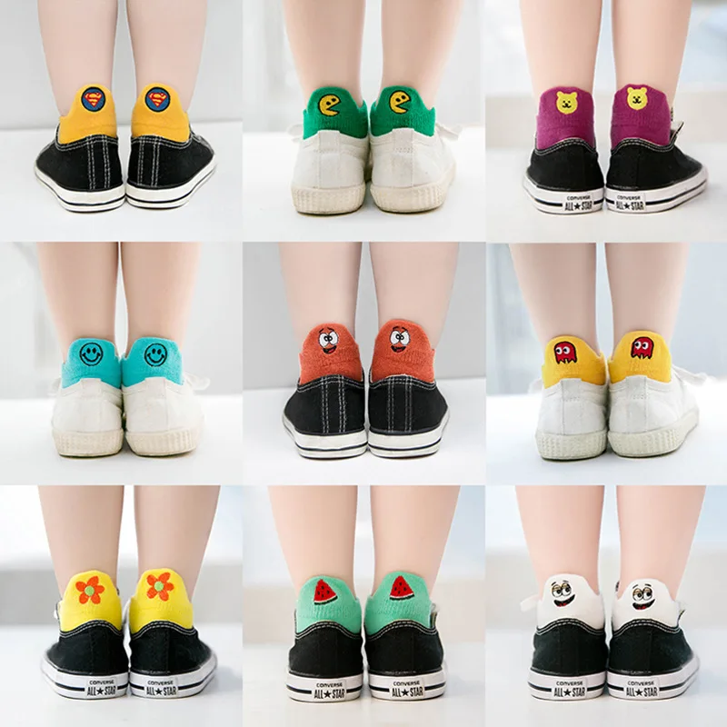 5 пар в упаковке детские носки забавные с динозаврами для подростков счастье