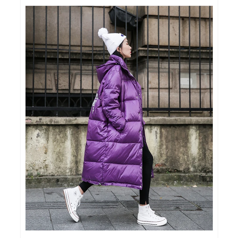 2019 женская зимняя куртка хит продаж хлопковое пальто новая яркая с меховым