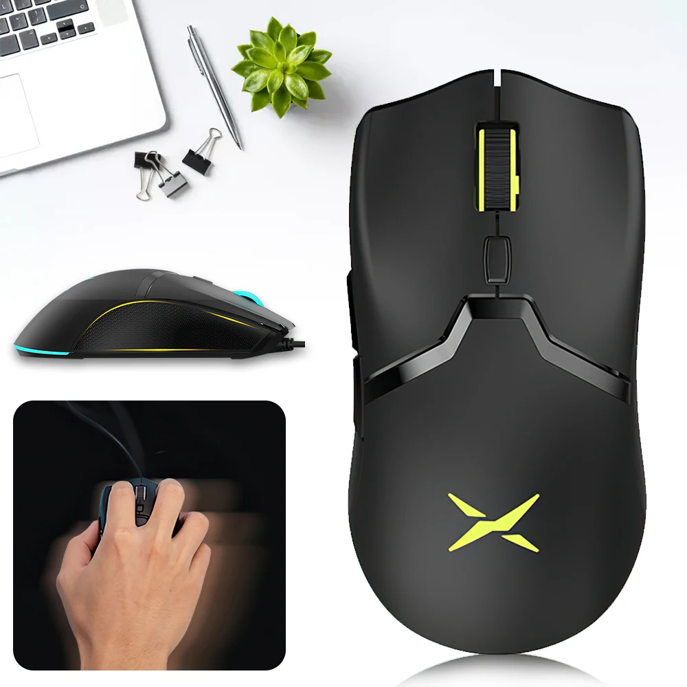 

RGB 2.4Ghz Wireless + Wired Gaming Mouse Dual Mode 16000 DPI Lightweight Ergonomic 1000Hz Mice Laptop Accessories
