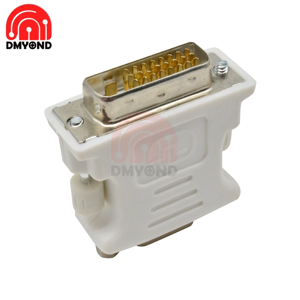 

DVI-D Male to VGA SVGA HD15-pin Female Graphics Card Display LCD Conversion Adapter 24+1 Pin Video Converter For PC Laptop Tools