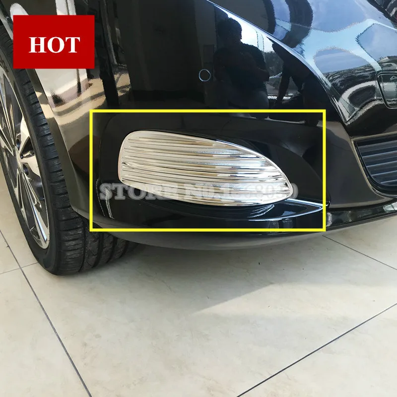 АБС пластик хром передний бампер решетка туман светильник накладка 2 шт. для Benz V