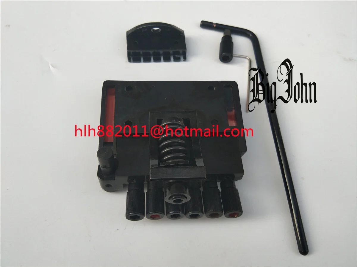 Новая безголовая электрическая гитара с двойным волнообразным мостом в черном