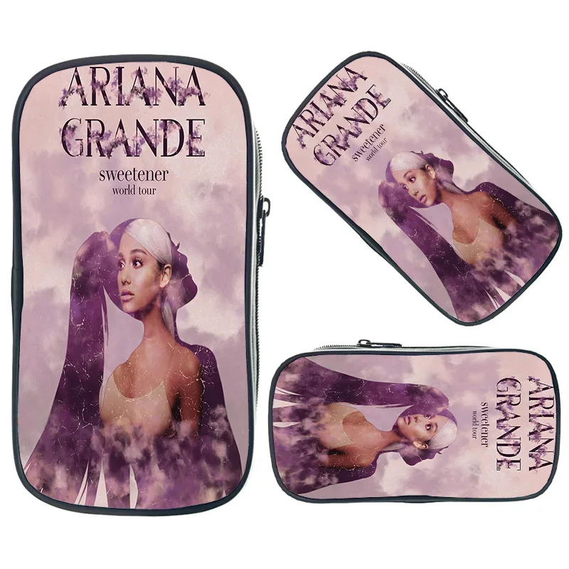 

Сумка-чехол Ariana Grande для карандашей, кошелек с мультяшным принтом, Студенческая сумка для ручек, детские школьные чехлы для мальчиков и девоч...