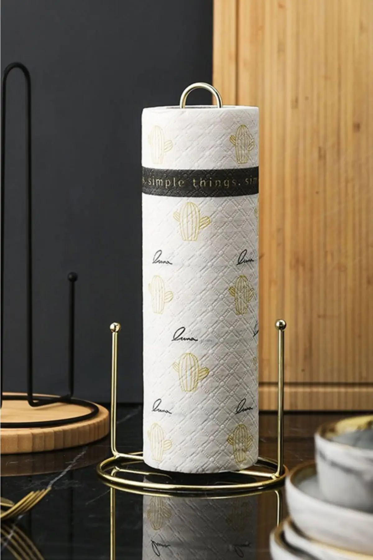 Металлический держатель для бумажных полотенец серый нержавеющая сталь |