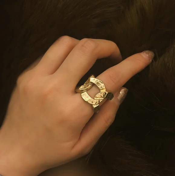 Винтажная Панк Золотая Толстая кубинская цепочка для мужчин и женщин хип хоп