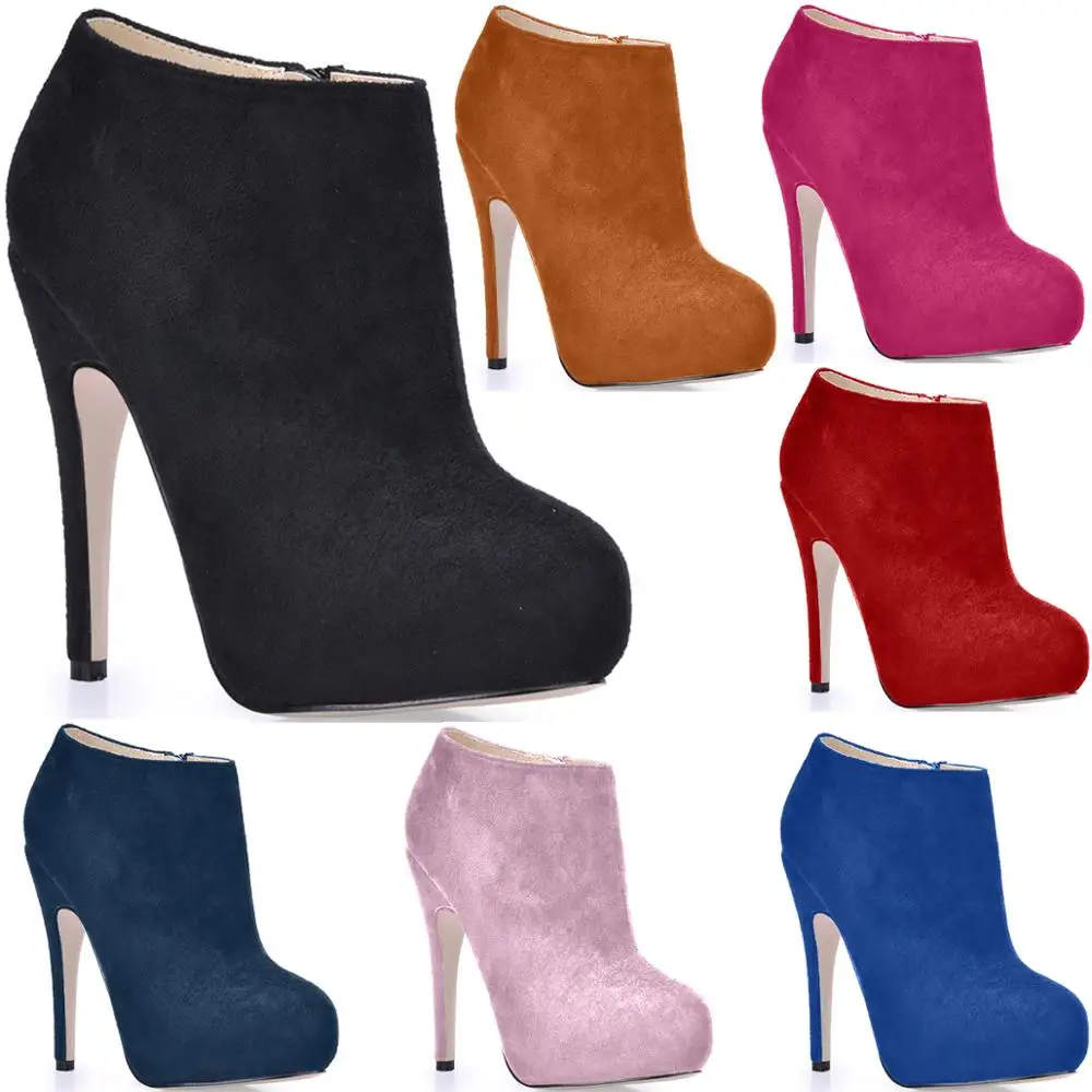 

CHMILE CHAU Sexy Fashion Bootie Ankle Boots Women Stiletto High Heel Bottes cheville Stivali Caviglia Tobillo Botas Mujer Ba-1