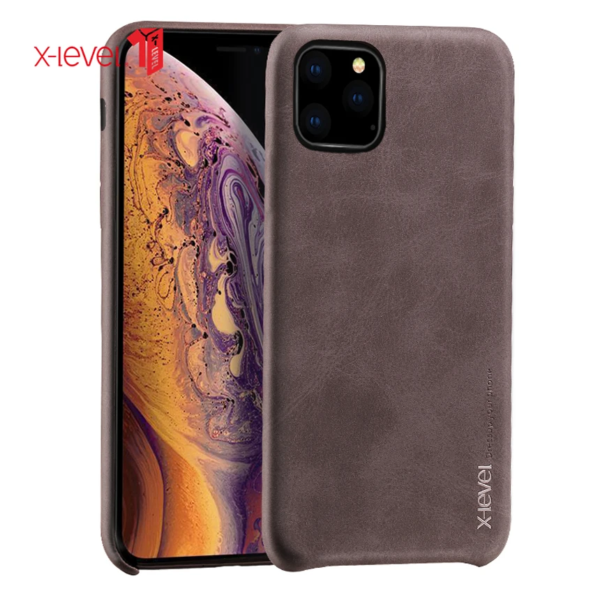 X LEVEL чехол для iphone 11 Pro тонкий мягкий кожаный защитный максимальный чехлы