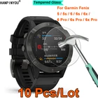 Защитная пленка для смарт-часов Garmin Fenix 5, 5s, 6, 6s, 6x Pro, 2.5D, 9H, закаленное стекло, 10 шт.лот