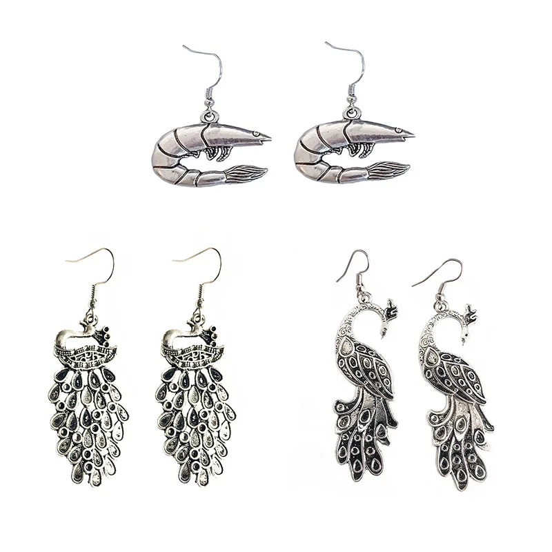 Серьги LosoDo из Индии Турции Ближнего Востока хиппи бохо древние серебряные серьги