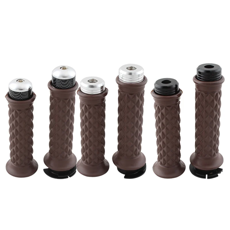 Винтажные мотоциклетные ручки 7/8 дюйма 22 мм руль рукоятка заглушка Концевая