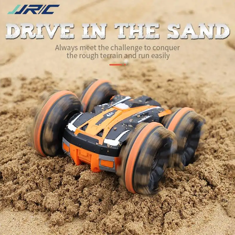 JJRC Q81 1:20 2 4G в 1 двухсторонний амфибия вращение на 360 градусов 3 батареи RC автомобиль
