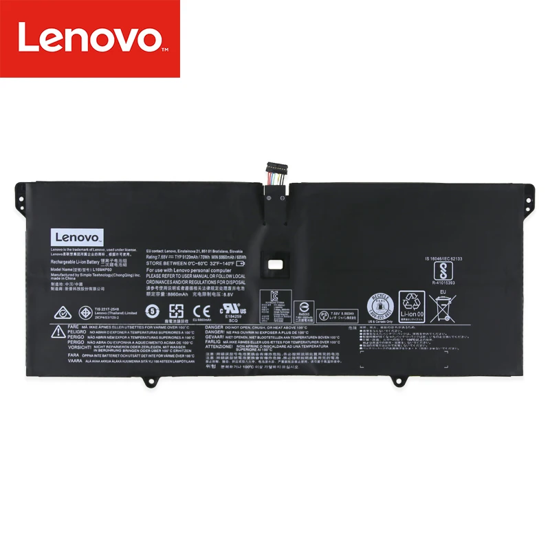 Оригинальный аккумулятор для ноутбука Lenovo YOGA 920 6 Pro 13IKB Yoga L16C4P61 L16M4P60 7 68 в 70 Вт ч 9120