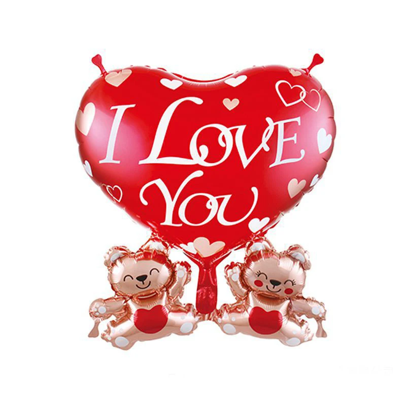 11Pcs/Set Love Foil Balloon Anniversary Wedding Valentines Day Party Decoration Letter Heart Balls Supplies |