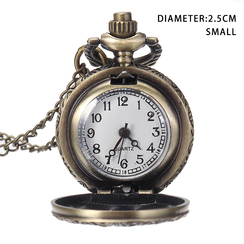 Shellhard 1 шт. античная бронза 3 лошади чехол гравированные кварцевые карманные часы