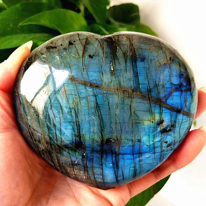 Большой размер натуральный поликристаллический лабрадор кристаллический