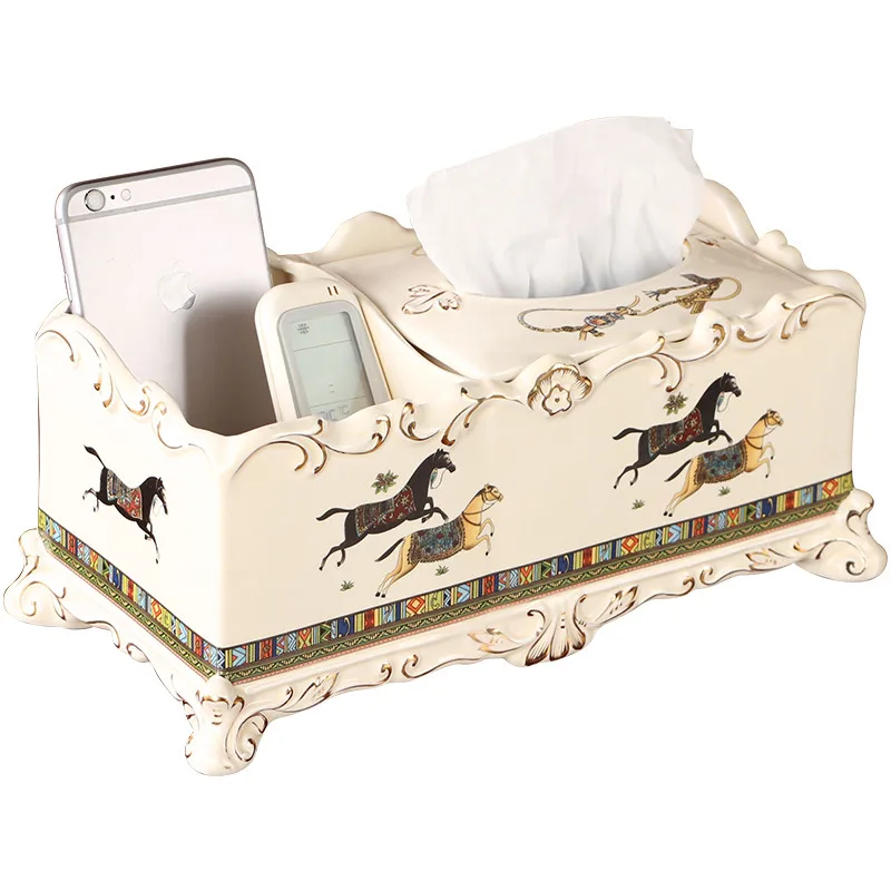 Коробка из керамической ткани Настольный органайзер прочный