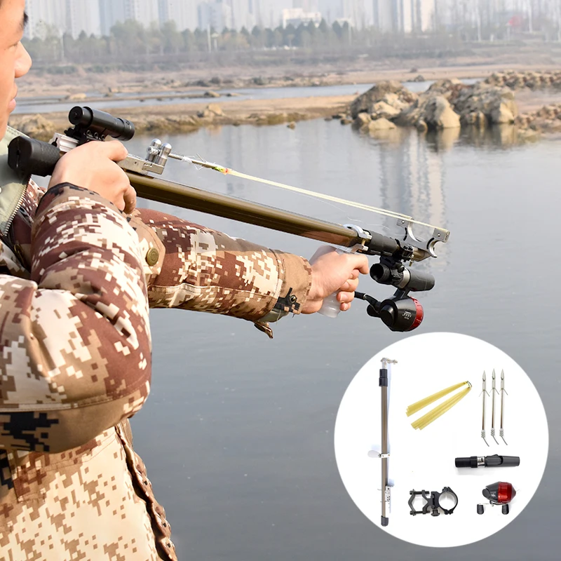 Рогатка мощный телескопический металлическая профессиональная складная с