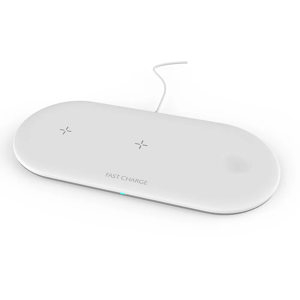 

15W Qi Fast Wireless Charger Stand For iPhone 11 XR X 8 Apple Watch 3 in 1 Foldable Charging Dock Station for Airpods Pro iWatch