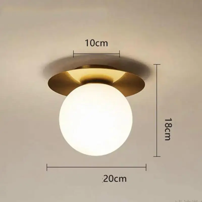 Lámpara de techo de estilo nórdico para dormitorio, iluminación para escalera, E27, Simple y moderna, para balcón