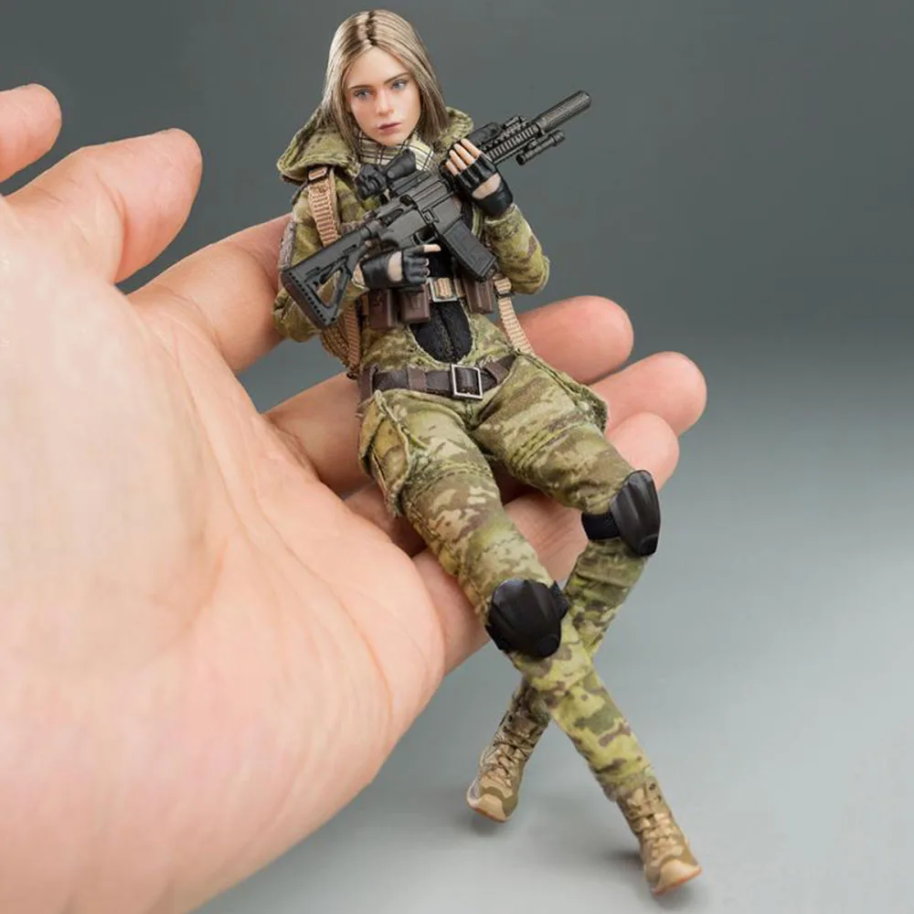 

Verycool VCF-3004 1/12 Scale Palm Treasure Series - MC Camouflage Women Soldier- Villa Action Figure Model for Fans Gifts