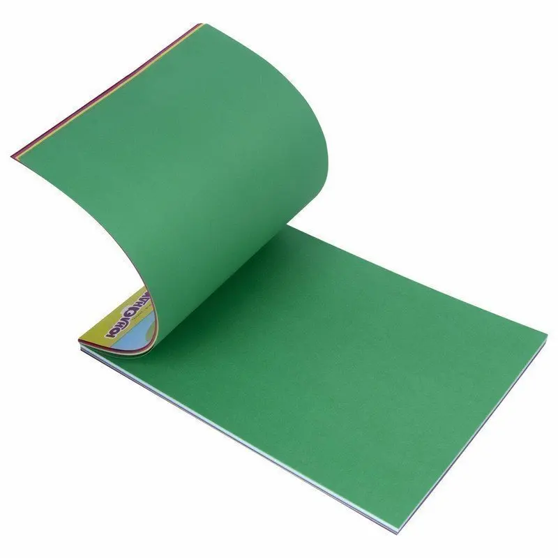 Цветной картон А4 ТОНИРОВАННЫЙ В МАССЕ 48 листов 12 цветов склейка 180 г/м2 ЮНЛАНДИЯ