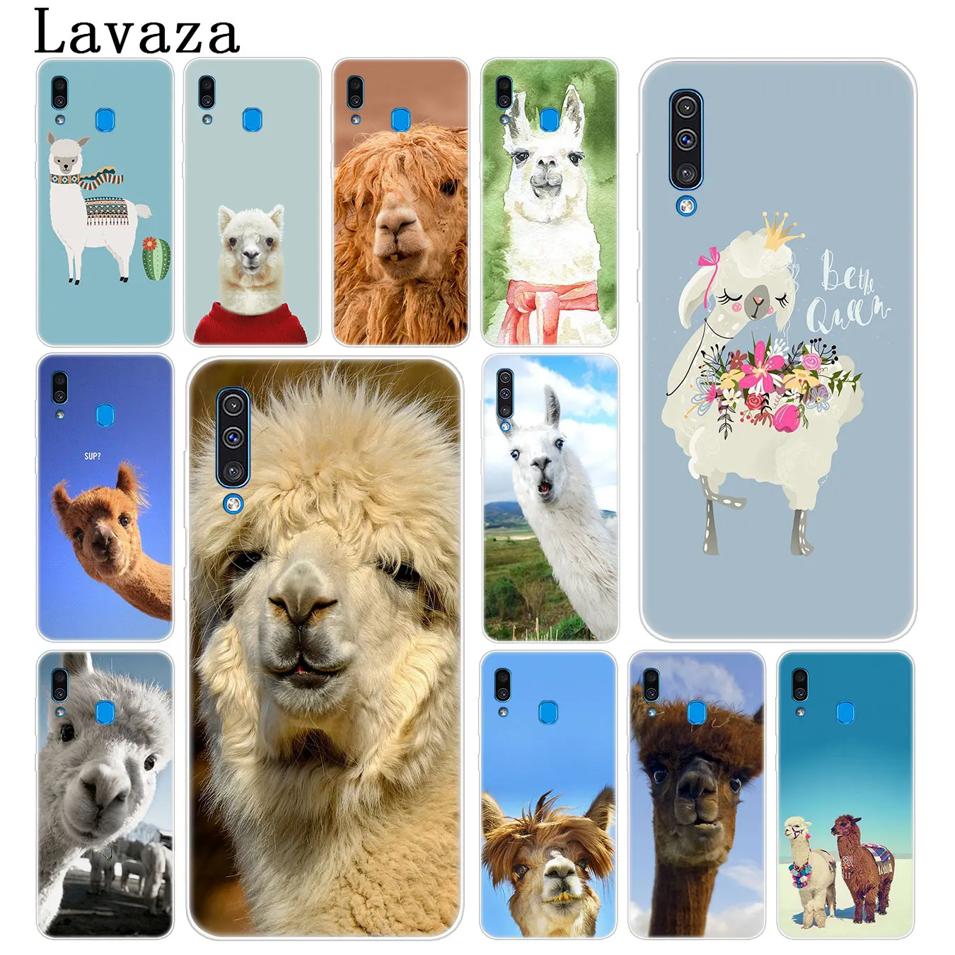 Милый жесткий чехол для телефона Lavaza Kawai funny Alpaca Samsung Galaxy A70 A60 A50 A40 A30 A20 A10 M10 M20 M30 M40