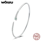 Простая винтажная змеиная цепочка из серебра 925 пробы, регулируемый браслет, серебряные браслеты, оригинальные роскошные украшения CQB206