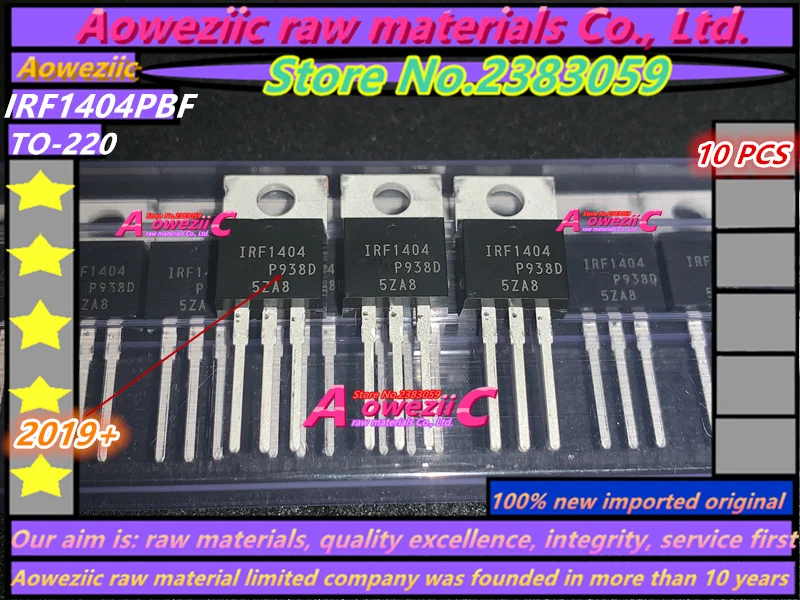 Aoweziic+ новая импортная оригинальная IRF1404 IRF1404PBF-220 IRF1404Z IRF1404ZPBF-220 IRF1404ZS IRF1404ZSTRLPBF TO-263