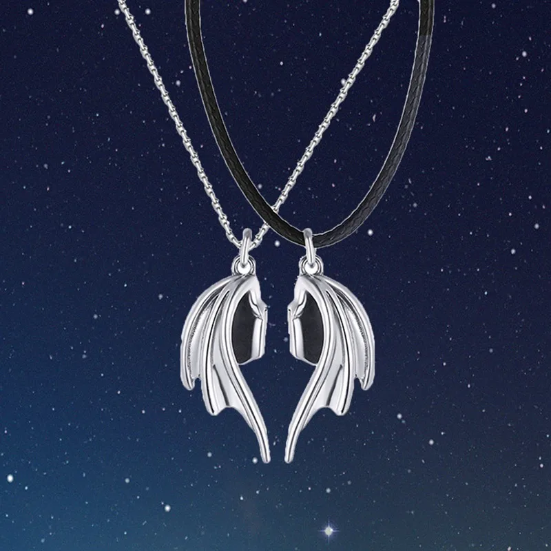 Магнит притягивает влюбленных кожаные ключица цепочка для Плетеная кожа