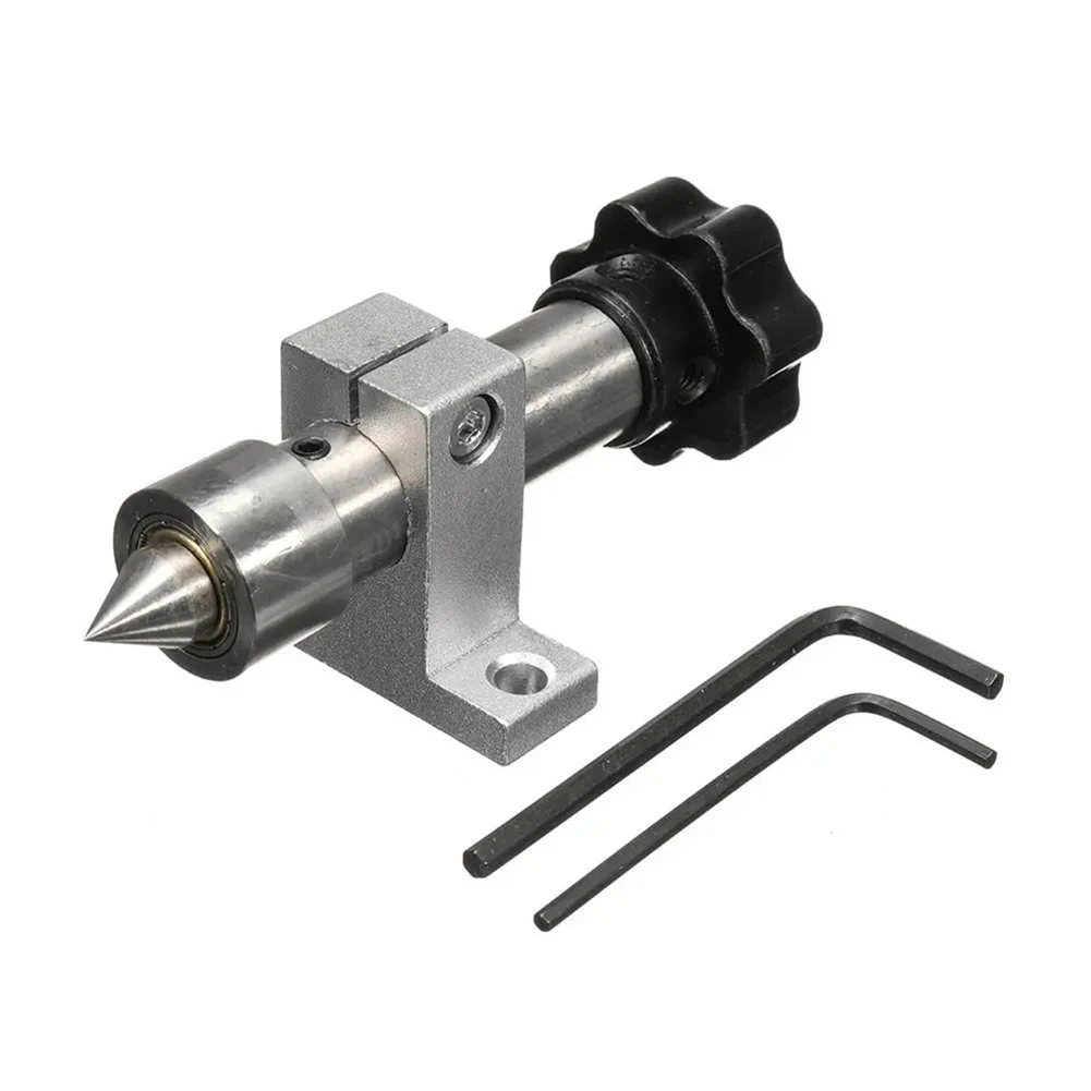 

Home DIY With Wrench Wear Resistant Revolving Center Double Bearing Accessories Mini Lathe Machine Portable Turning Live Centre